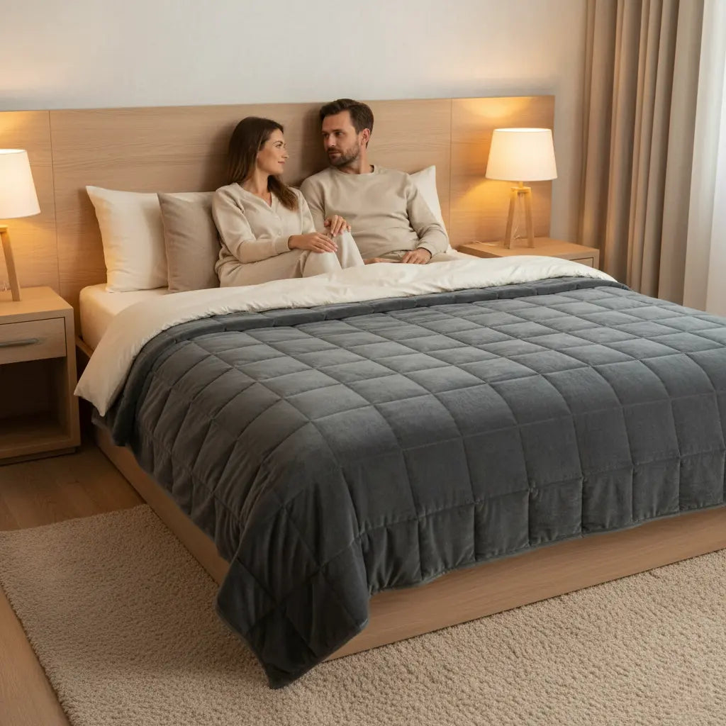 Couverture lestée microfibre SOMALYS – 7 kg à 11 kg