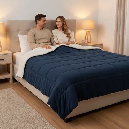 Couverture lestée velours SOMALYS – 2kg à 4kg